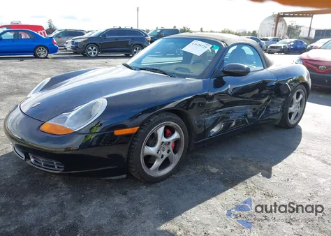 2001 Porsche Boxster S из США, поврежденный, VIN WP0CB29891U661404